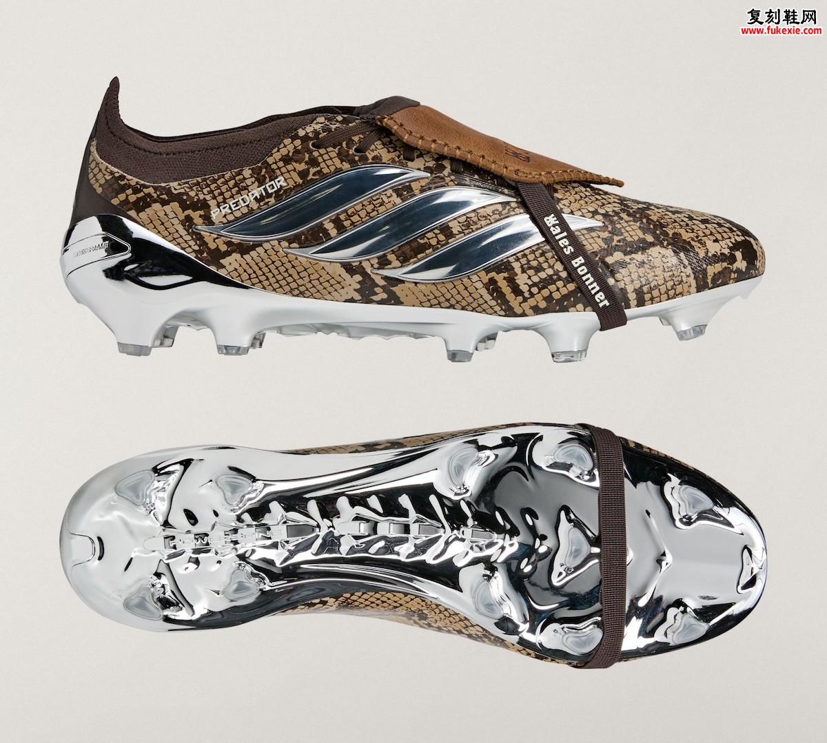 Wales Bonner x adidas Predator “Snakeskin”英伦才女Wales Bonner跨界重塑绿茵经典