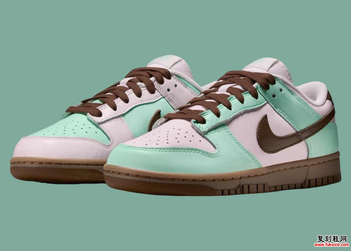Nike Dunk Low “薄荷巧克力” 2025 年春季发布 货号：IH0821-679