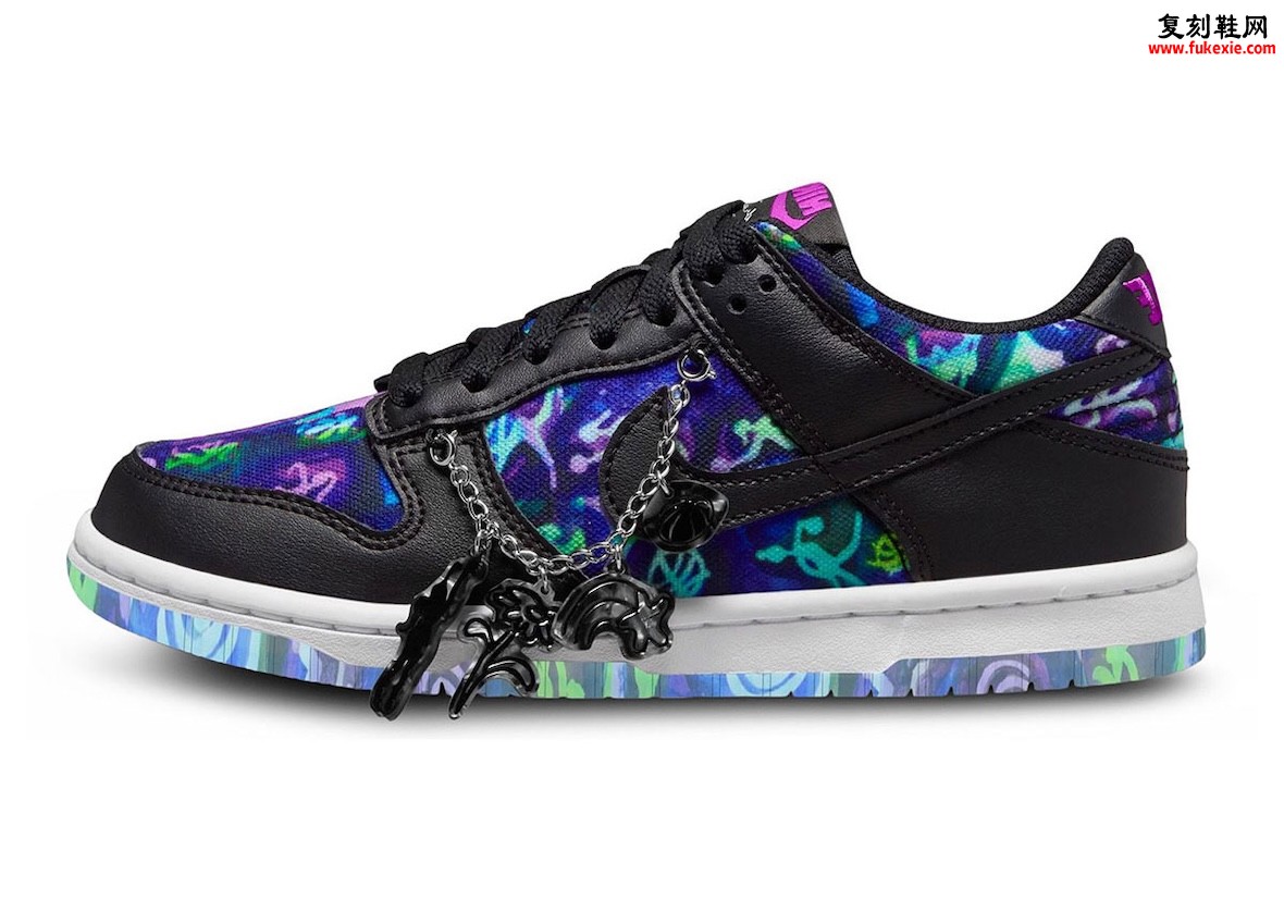 Andrea Bergart x Nike Dunk Low联名多彩金属吊饰童鞋夏季2026配色前瞻完整缩略图