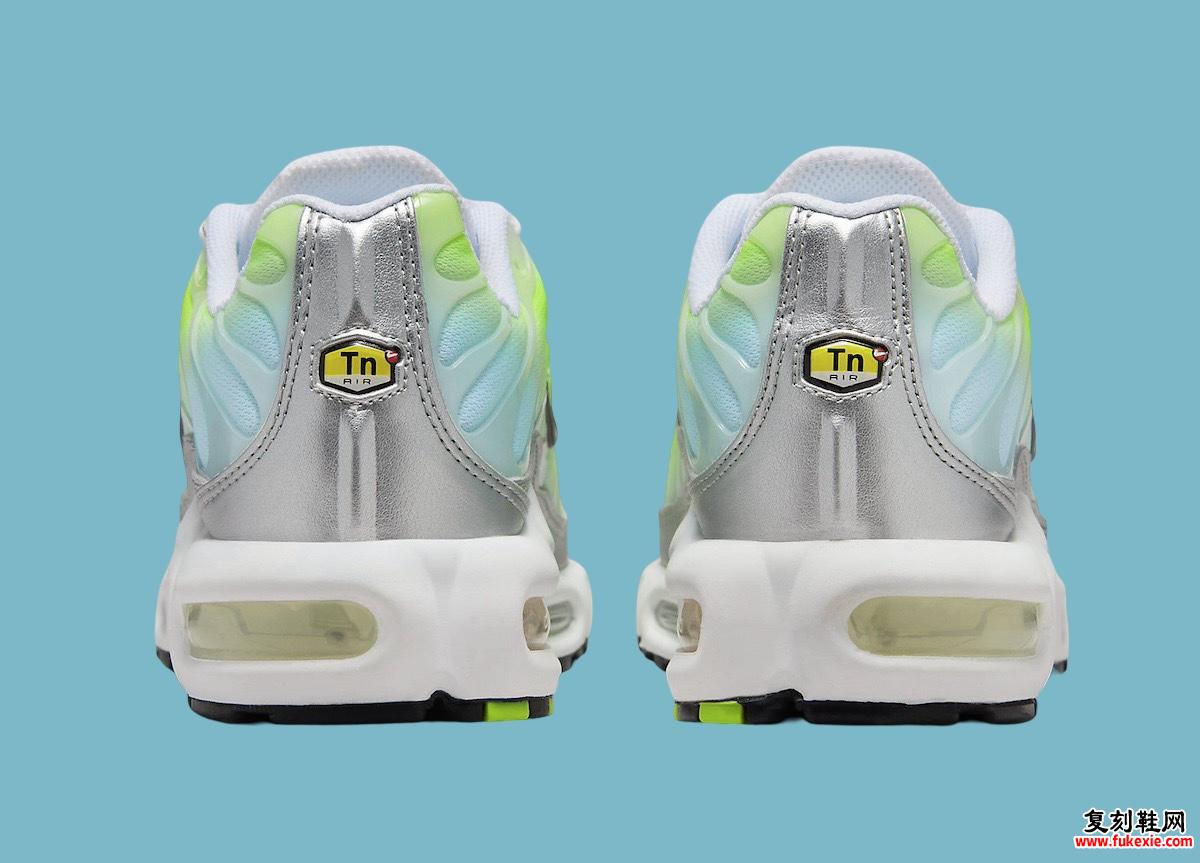 2024 年夏季的完美 Nike Air Max Plus “Volt/Silver”银色 货号：HJ9574-100