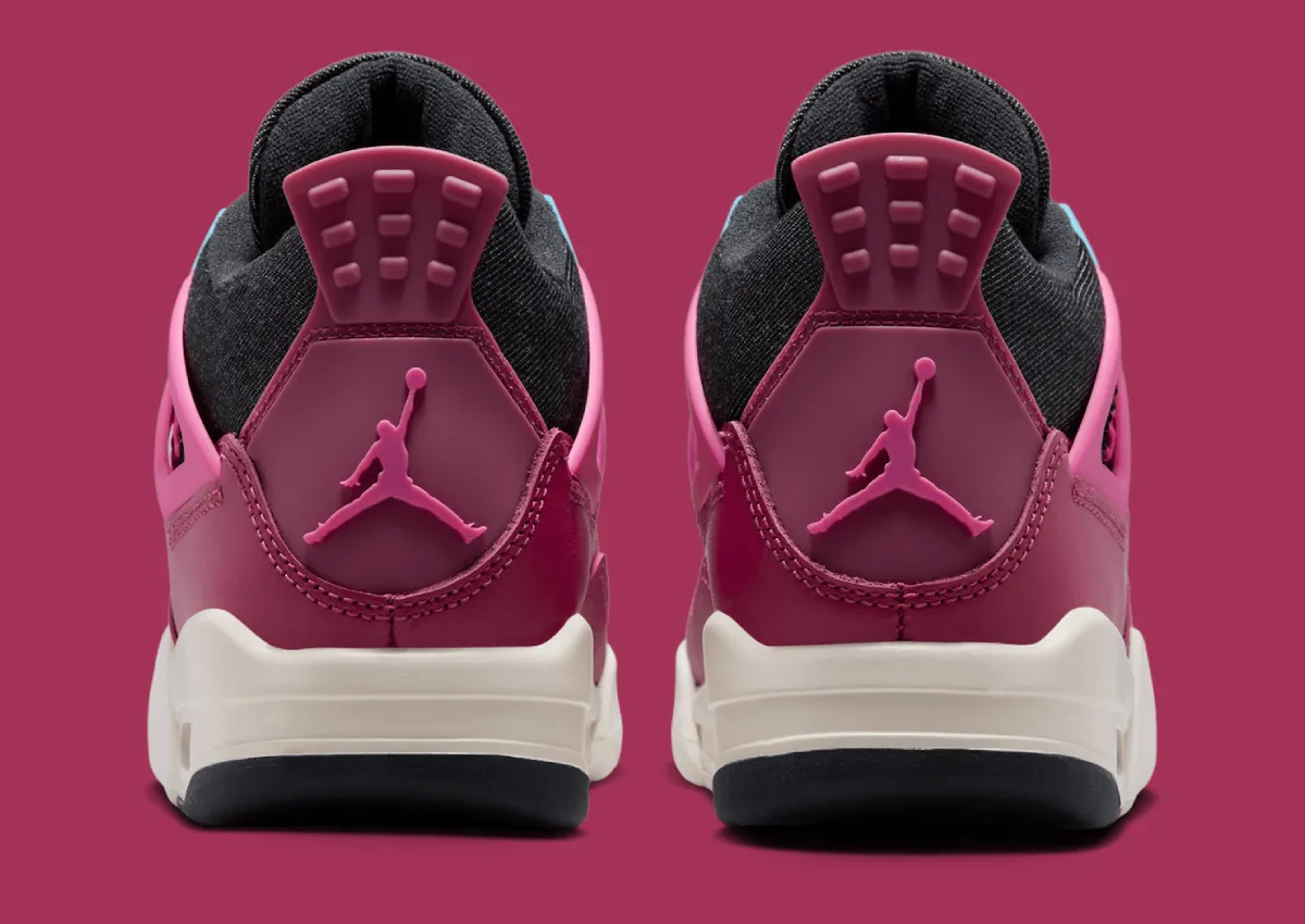 Air Jordan 4 “甜菜根”配色2026年7月2日全童码发售:甜美粉红与丹宁质感碰撞插图4 Air Jordan 4 “甜菜根”配色2026年7月2日全童码发售:甜美粉红与丹宁质感碰撞