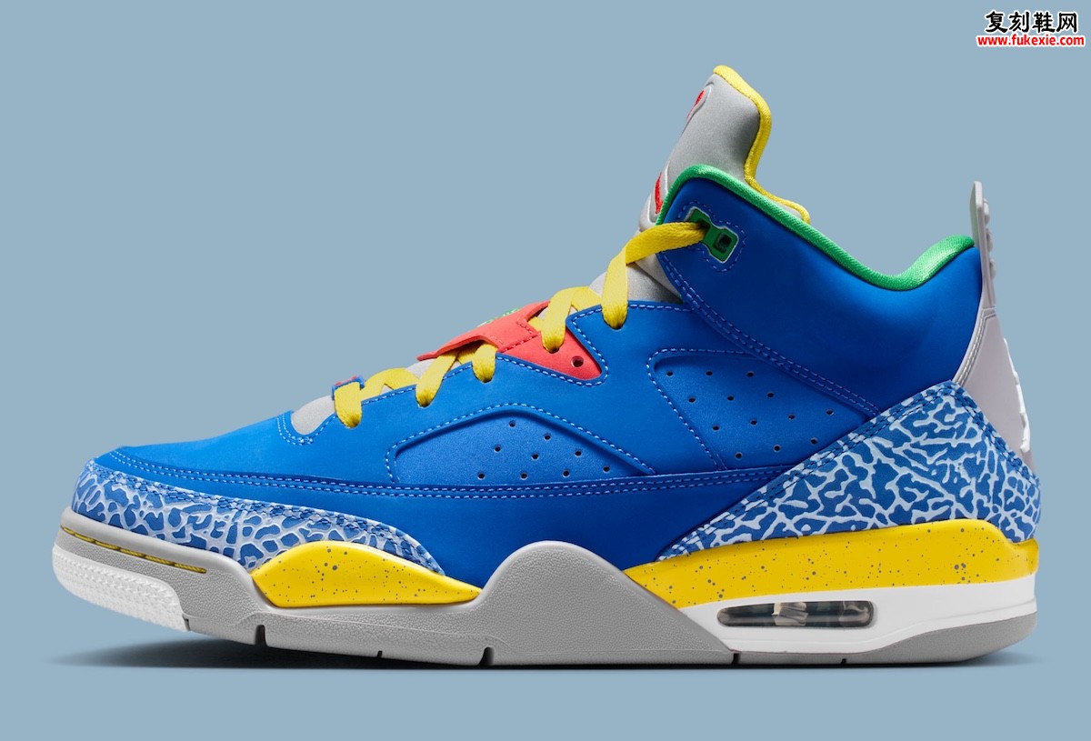 Jordan Son of Mars Low “Do The Right Thing”《为所应为》灵感 Jordan Son of Mars Low DTRT 蓝黄爆裂纹复刻版插图1 Jordan Son of Mars Low “Do The Right Thing”《为所应为》灵感 Jordan Son of Mars Low DTRT 蓝黄爆裂纹复刻版