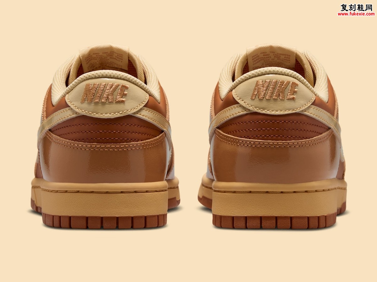 Nike Dunk Low “Wheat Donut” 枫糖甜甜圈配色2026夏季发售：光泽漆皮与暖棕层次演绎甜品美学