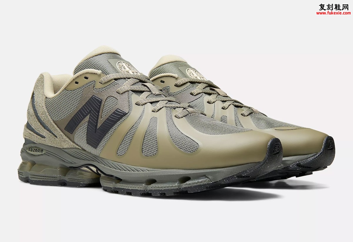 Stone Island x New Balance 1890 Covert Green 6月4日发售，橄榄绿防撕裂网面配罗盘徽章