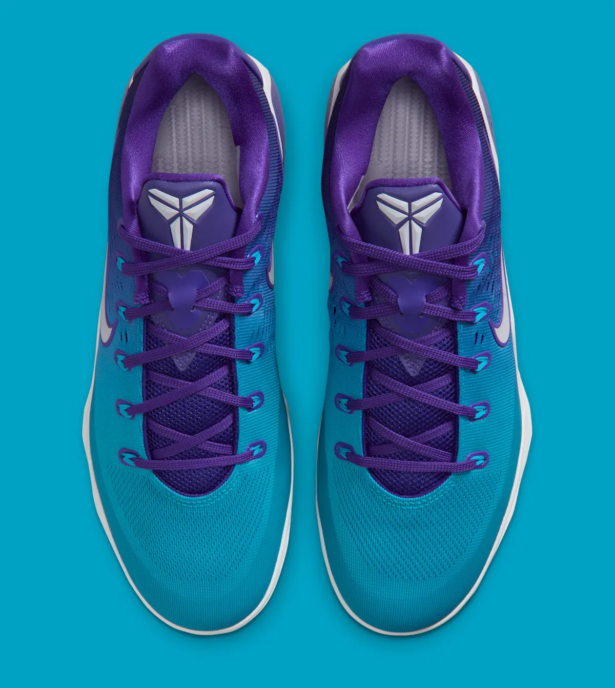 the Nike Kobe 9 Elite Low EM Protro “Draft Day”科比9精英低帮EM Protro“选秀日”紫绿渐变配色