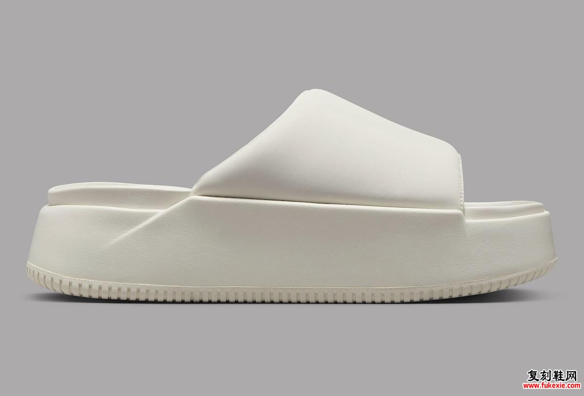 Nike Calm Elevation Slide “Sail/Silver” 2025深度解析：极简主义与机能美学的夏日革命