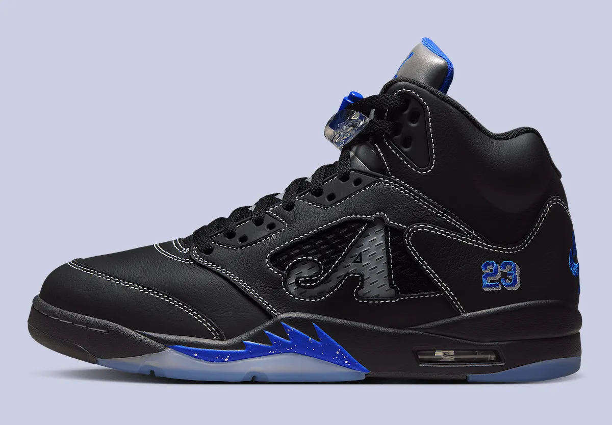 Awake NY x Air Jordan 5 “Racer Blue” Awake NY联名AJ5黑蓝配色8月30日发售
