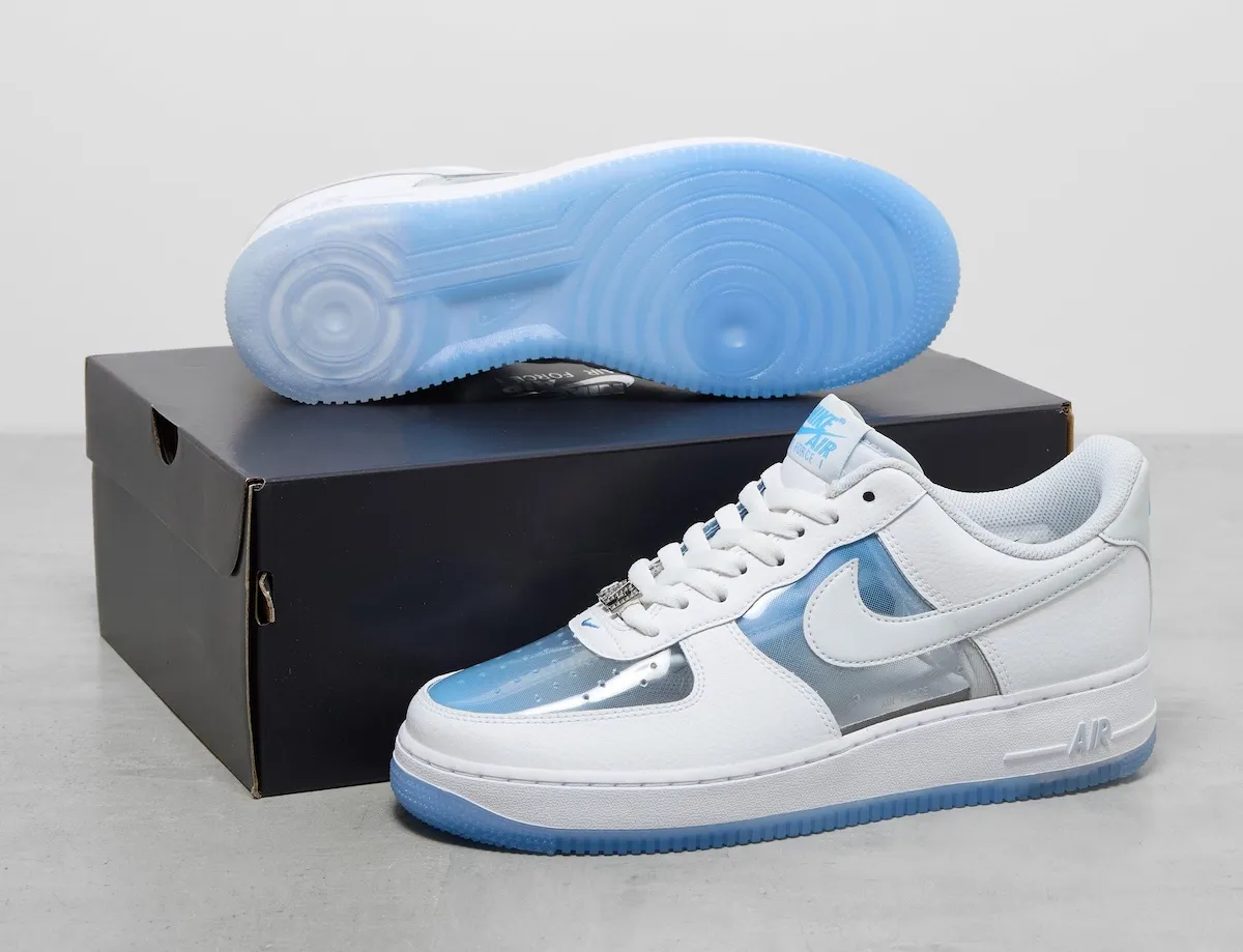 Nike Air Force 1 Low “Invisible” “隐形”蓝白配色9月11日发售，透明设计致敬经典