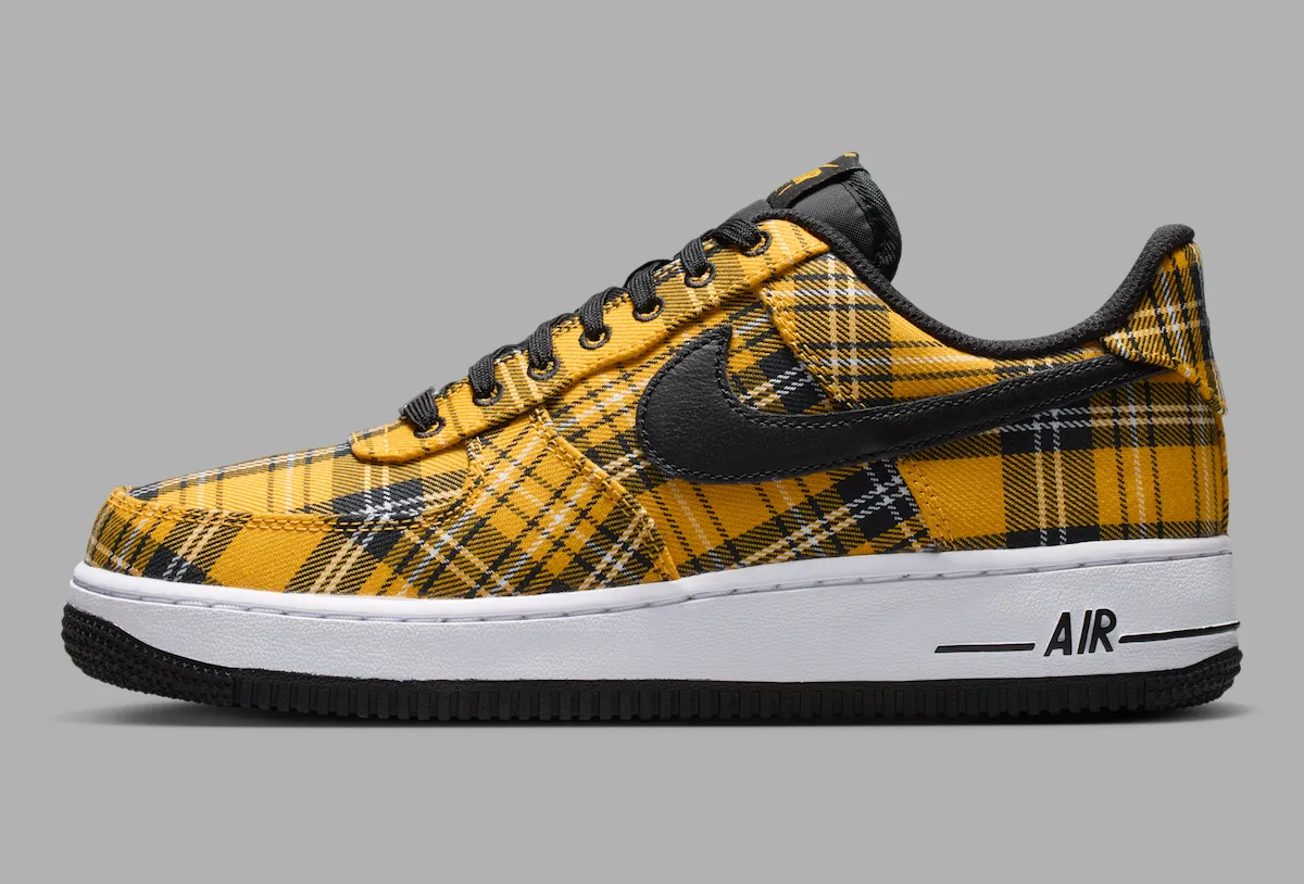 Nike Air Force 1 Low 黄色格子独领风骚灵感 女性专属 2026 年七月发售 价格 $125插图1 Nike Air Force 1 Low 黄色格子独领风骚灵感 女性专属 2026 年七月发售 价格 $125