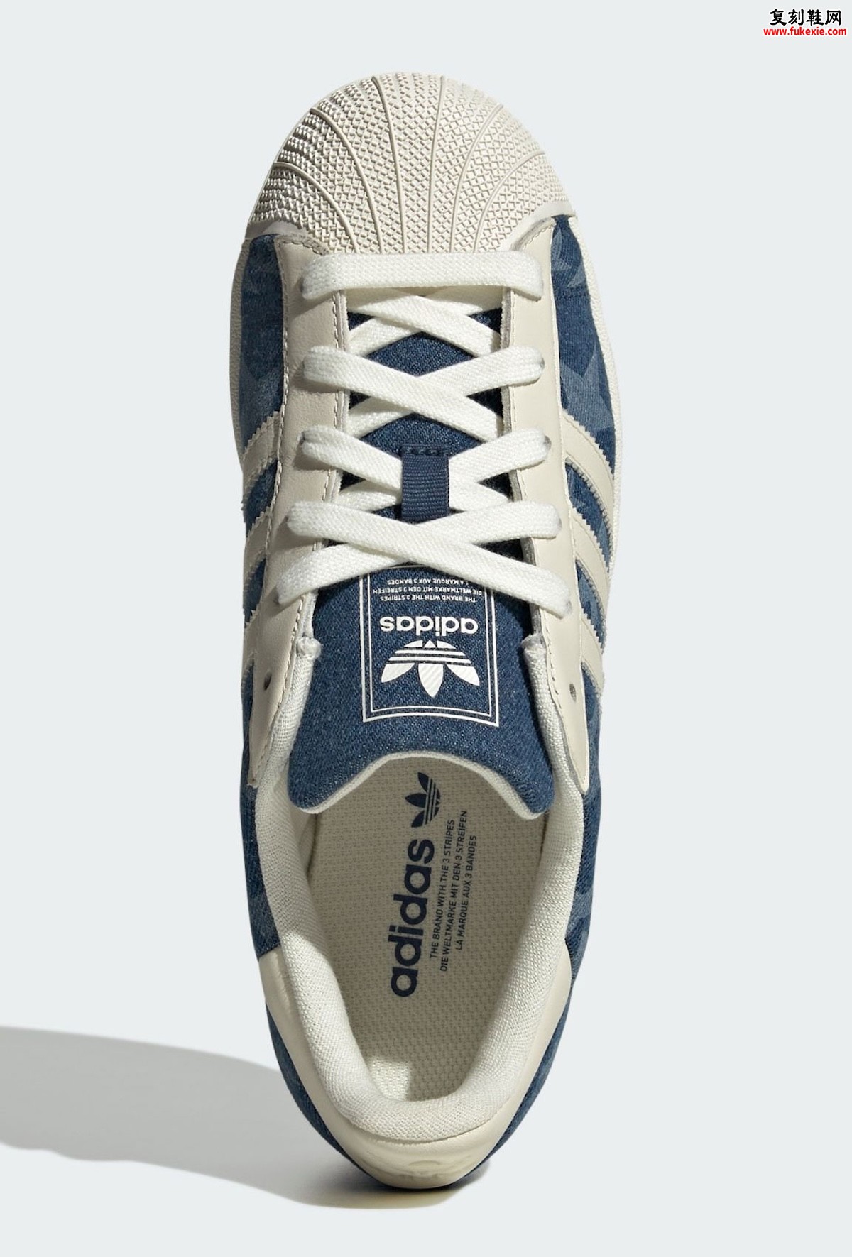 adidas Superstar“Denim Stars”2025年秋登场，牛仔星纹设计致敬经典街头基因