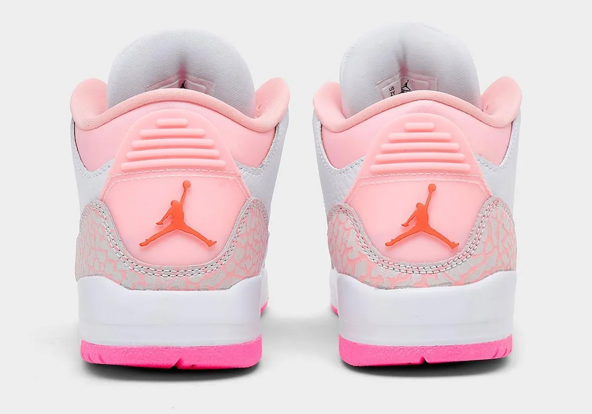 春日花开童趣:Air Jordan 3 ‘Spring Flowers’ 以粉白配色与花朵配件装点儿童专属四月