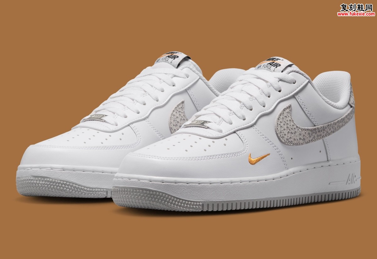 Nike Air Force 1 Low “Safari” 石斑纹金橘点缀 2026夏季再造经典 独家细节解析与上脚预览缩略图