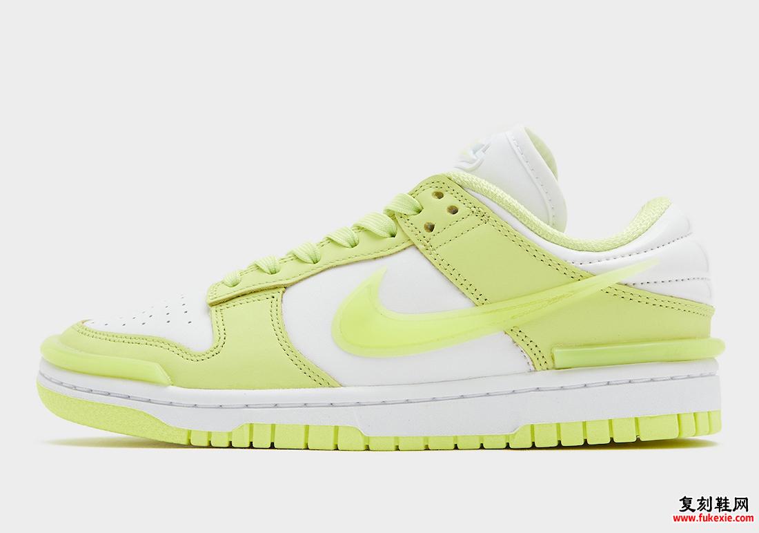 抢先欣赏：NIKE DUNK LOW TWIST“LEMON TWIST” 货号：DZ2794-100