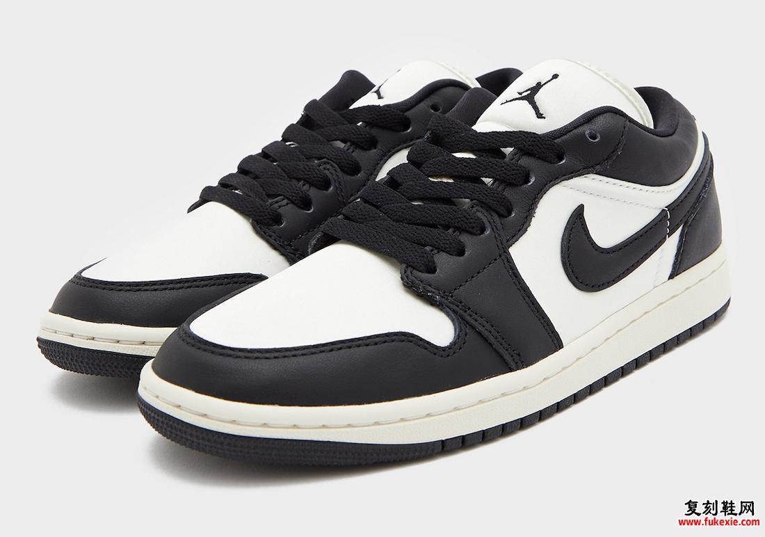 抢先欣赏：AIR JORDAN 1 LOW“VINTAGE PANDA” 货号：FB9893-101