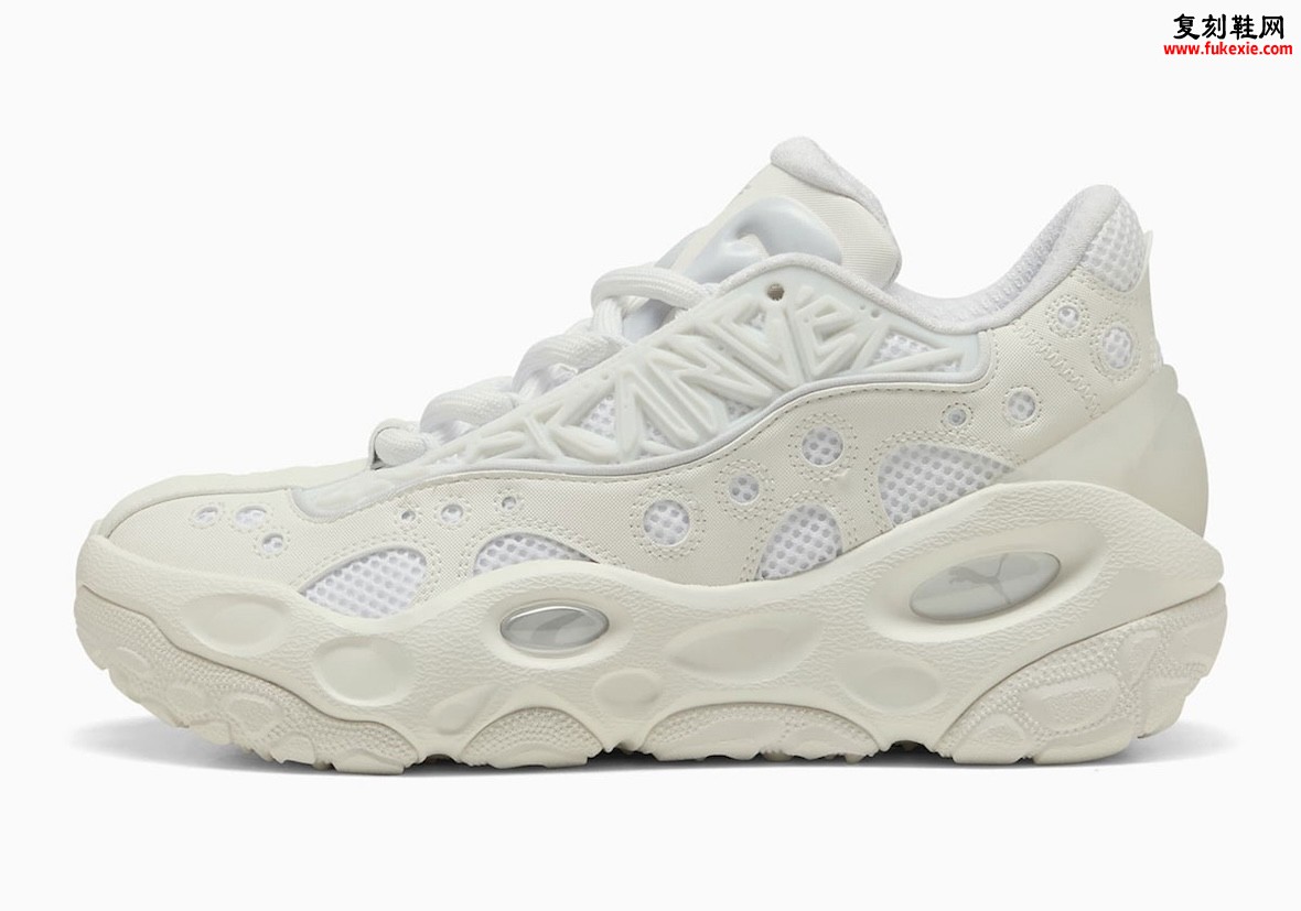 PUMA LaFrancé RNR三白312274-02发售！雕塑笼架+缓震POD重构艺术鞋语