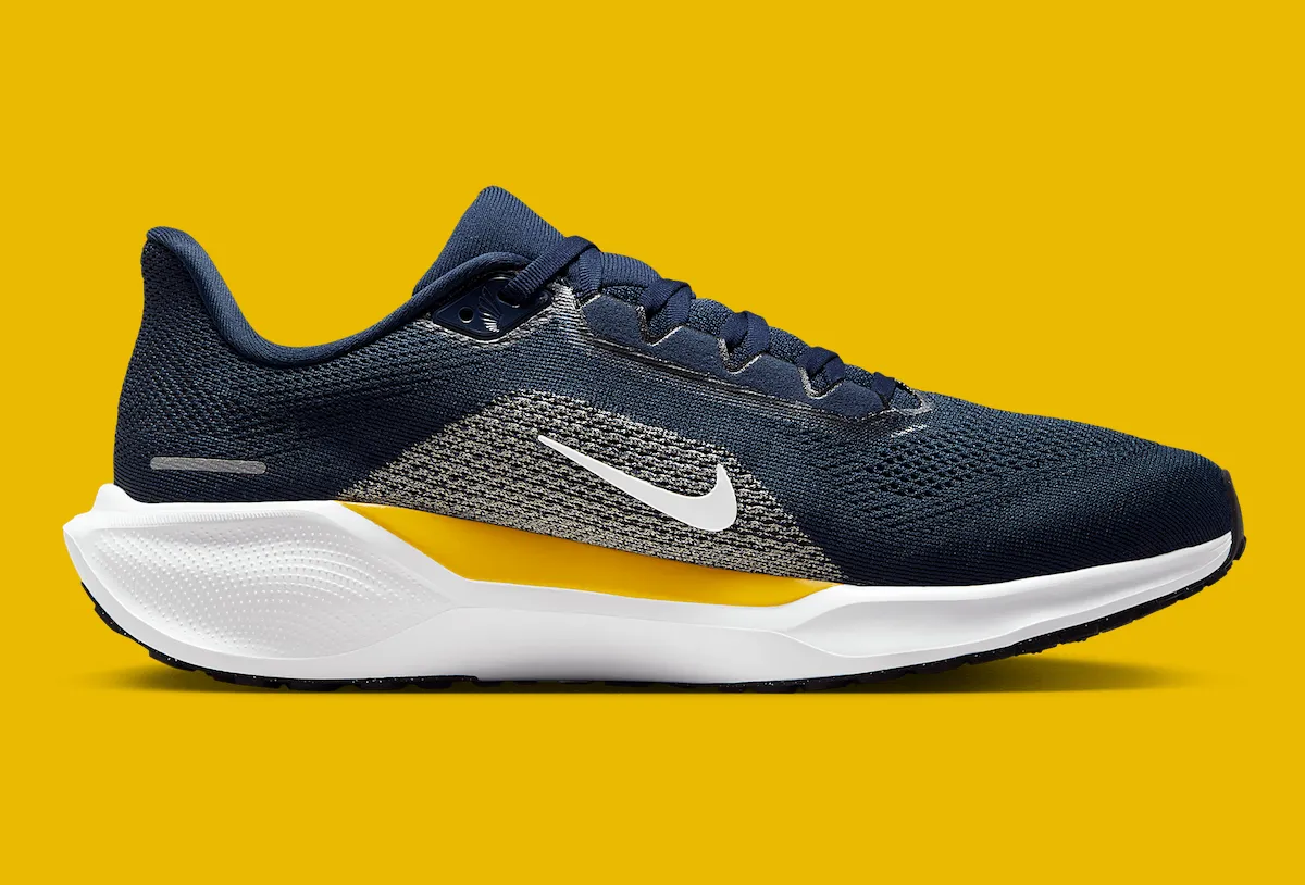 Nike Pegasus 41 密歇根限量版：双气垫碳足迹降43%与NCAA冠军基因深度解析