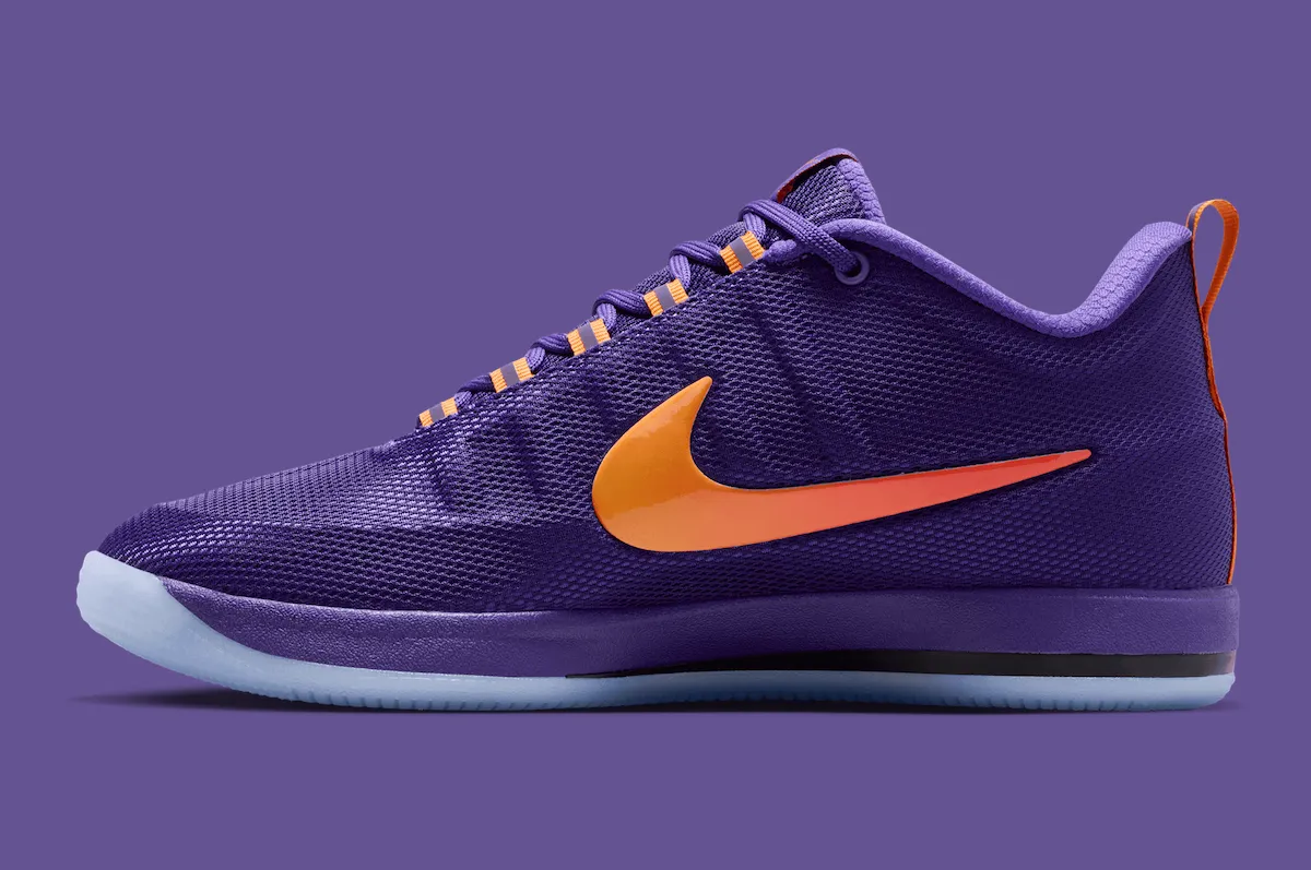 德文·布克二代签名鞋 Nike Book 2 “Sunburst” 复古紫橙配色,Court Purple 鞋面冰蓝水晶底插图1 德文·布克二代签名鞋 Nike Book 2 “Sunburst” 复古紫橙配色,Court Purple 鞋面冰蓝水晶底