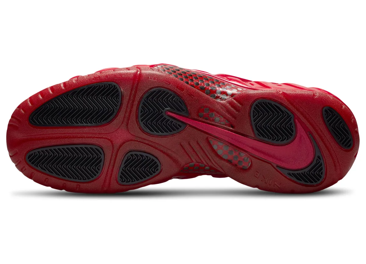 Nike Air Foamposite Pro “Gym Red” 耐克喷泡红十月配色2026年5月复刻,全红鞋身光泽质感回归