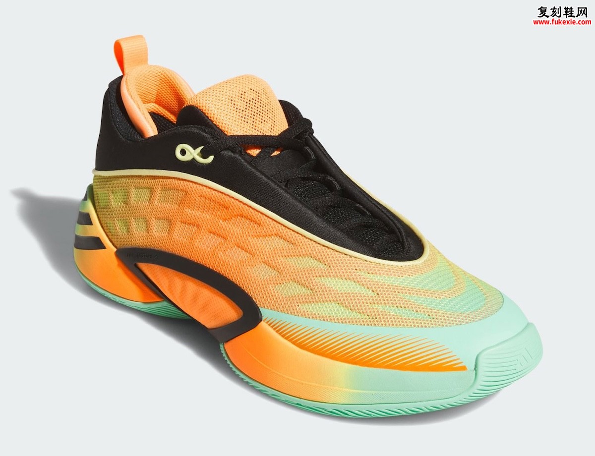 adidas DON Issue 8 “Lucid Tangerine” 活力橙蓝配色2026年8月15日正式发售,网格模压鞋面插图2 adidas DON Issue 8 “Lucid Tangerine” 活力橙蓝配色2026年8月15日正式发售,网格模压鞋面