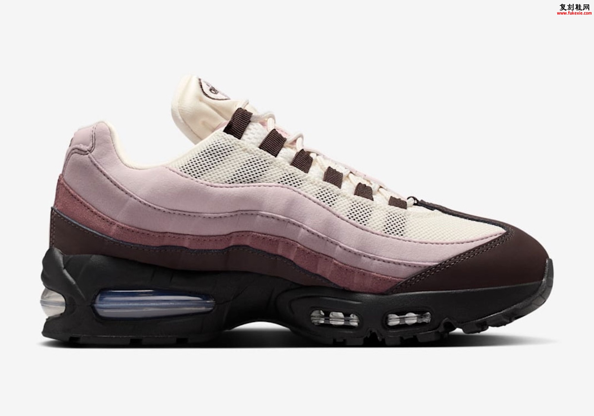 Nike Air Max 95 “Tattoo/Light Violet Ore”“纹身/淡紫矿”配色低调渐变与丝绒麂皮质