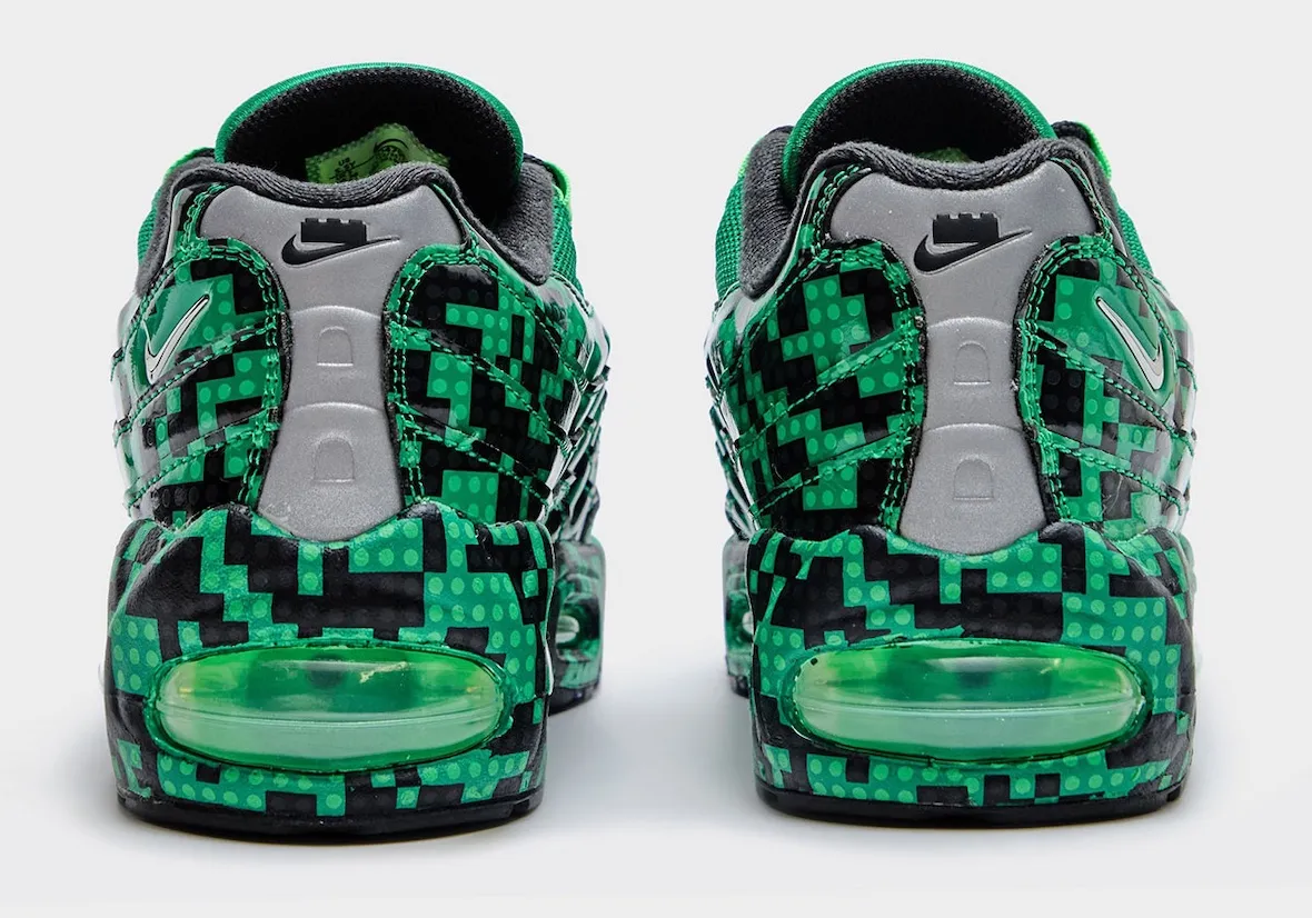乐高积木玩转复古跑鞋,LEGO x Nike Air Max 95 GS “Lucky Green” 童鞋2026发售插图3 乐高积木玩转复古跑鞋,LEGO x Nike Air Max 95 GS “Lucky Green” 童鞋2026发售