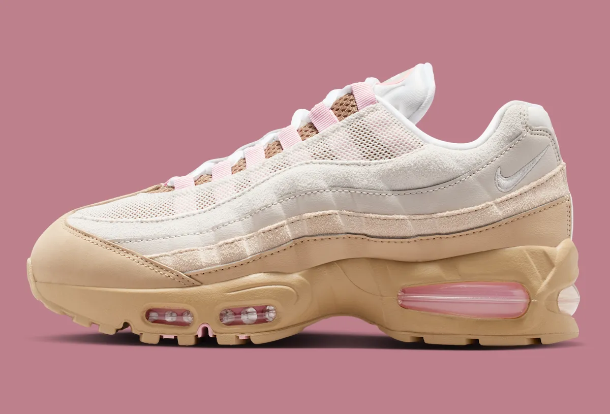 耐克Air Max 95“亚麻”配色2026年春季登场:以温暖大地色系与柔和粉彩重塑经典女性轮廓