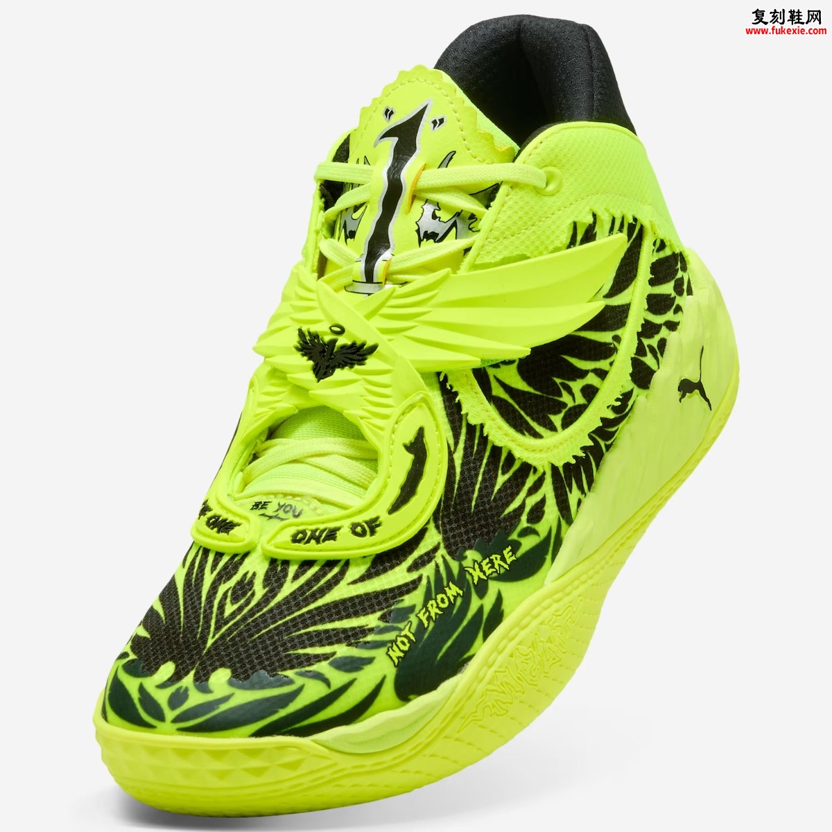 PUMA MB.05 “Voltage” 「电光」配色10月10日发售，颠覆性花卉设计重塑签名篮球鞋