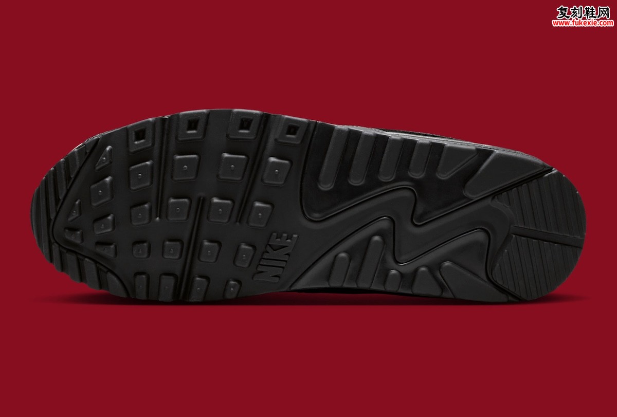 Nike Air Max 90“白/黑”2026夏季发售,做旧麂皮挡泥板搭配红色细节点缀经典轮廓