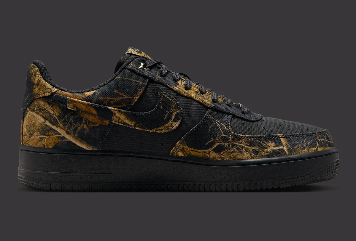 Nike Air Force 1 Low “Black Realtree” 空军一号低帮“自然迷彩”配色10月3日发售