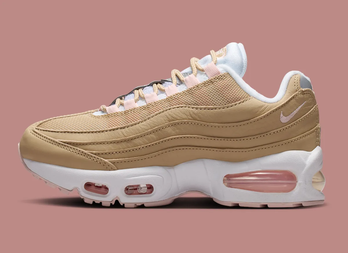 Kith 15周年童鞋限定Nike Air Max 95 Linen米白粉棕复古跑鞋 Ronnie Fieg联名