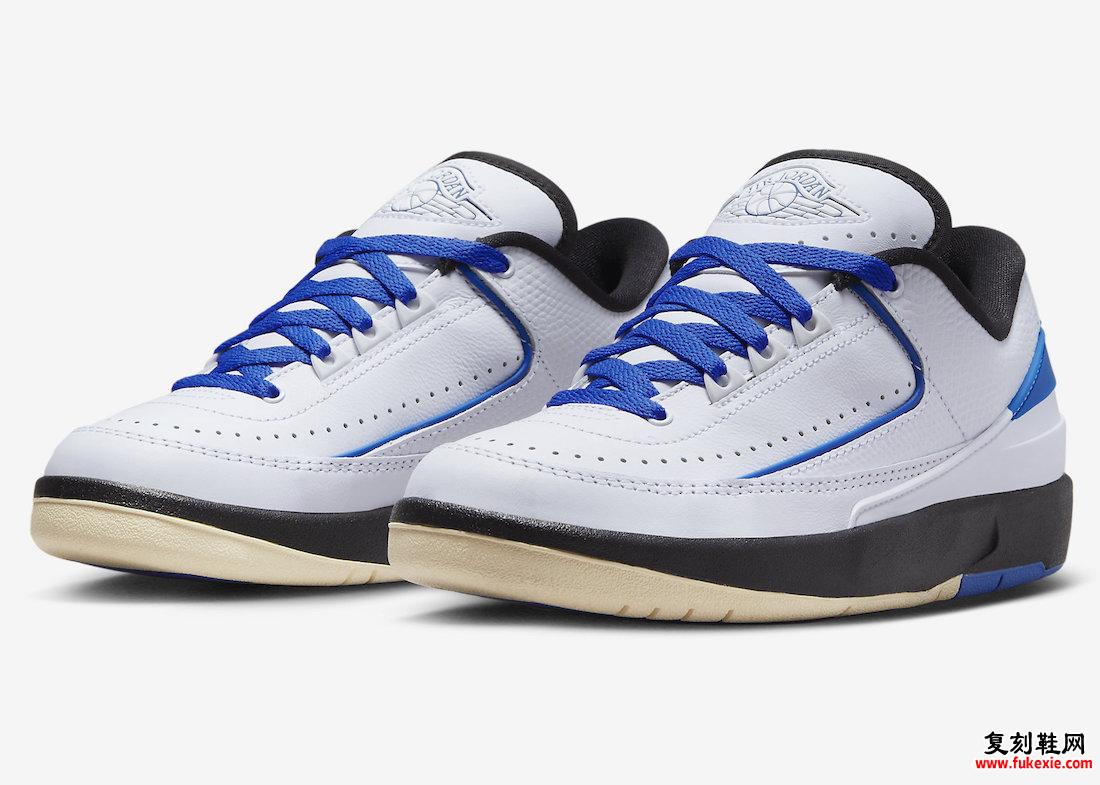 AIR JORDAN 2 LOW “VARSITY ROYAL” 官方照片 货号：DX4401-104