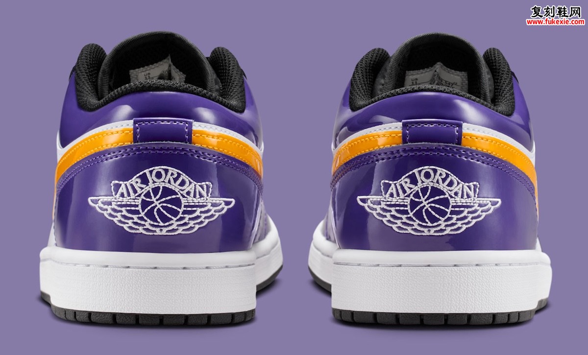 经典紫金美学的低帮演绎：Air Jordan 1 Low ‘湖人’ 配色2026春季登场，漆皮奢华重塑球场活力