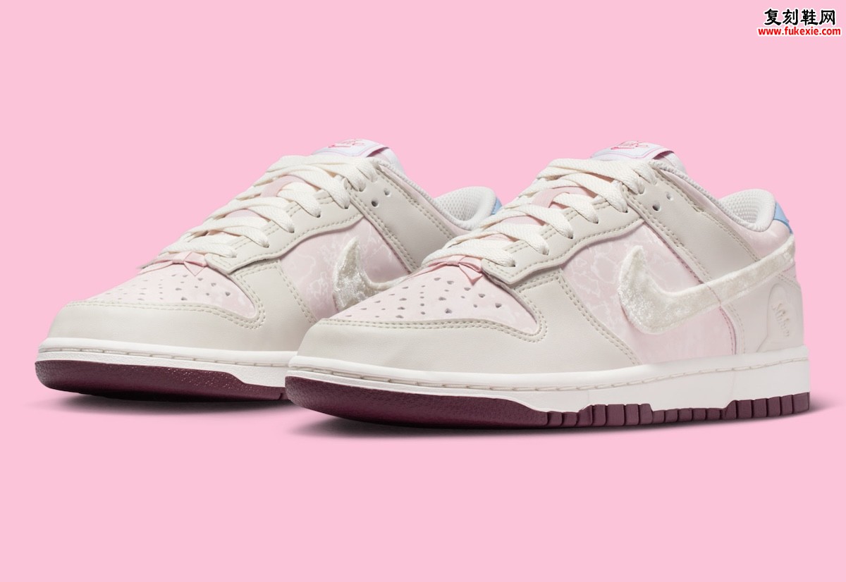 耐克2026情人节主题Dunk Low低调释出:心形细节点缀女性专属设计 将于明年二月发售