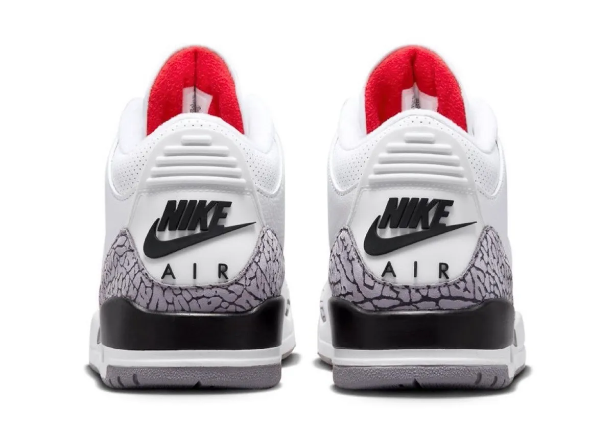 Air Jordan 3白水泥2027夏季复刻,忠于元年鞋型与Nike Air后跟,无做旧处理致敬罚球线传奇全面解析插图1 Air Jordan 3白水泥2027夏季复刻,忠于元年鞋型与Nike Air后跟,无做旧处理致敬罚球线传奇全面解析