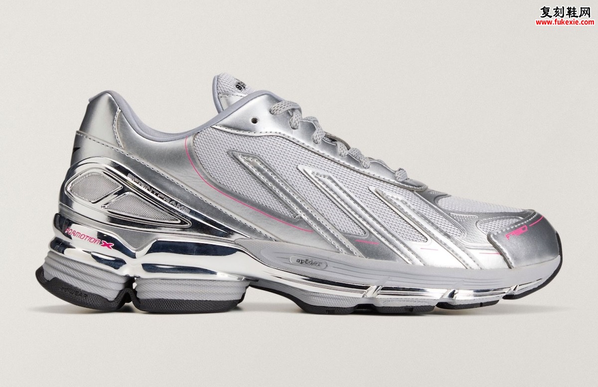SP5DER x adidas F50 Formotion“Silver Metallic”联名复古跑鞋2026年6月发售 Formotion X三单元缓震系统插图1 SP5DER x adidas F50 Formotion“Silver Metallic”联名复古跑鞋2026年6月发售 Formotion X三单元缓震系统