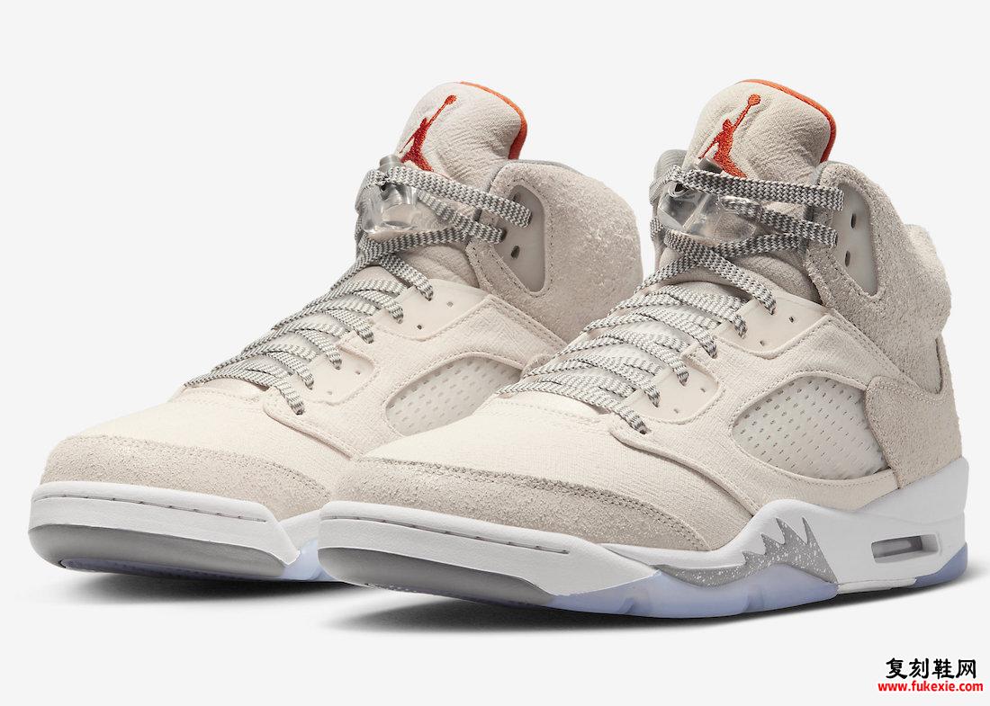 AIR JORDAN 5 CRAFT “LIGHT OREWOOD BROWN” 货号：FD9222-180