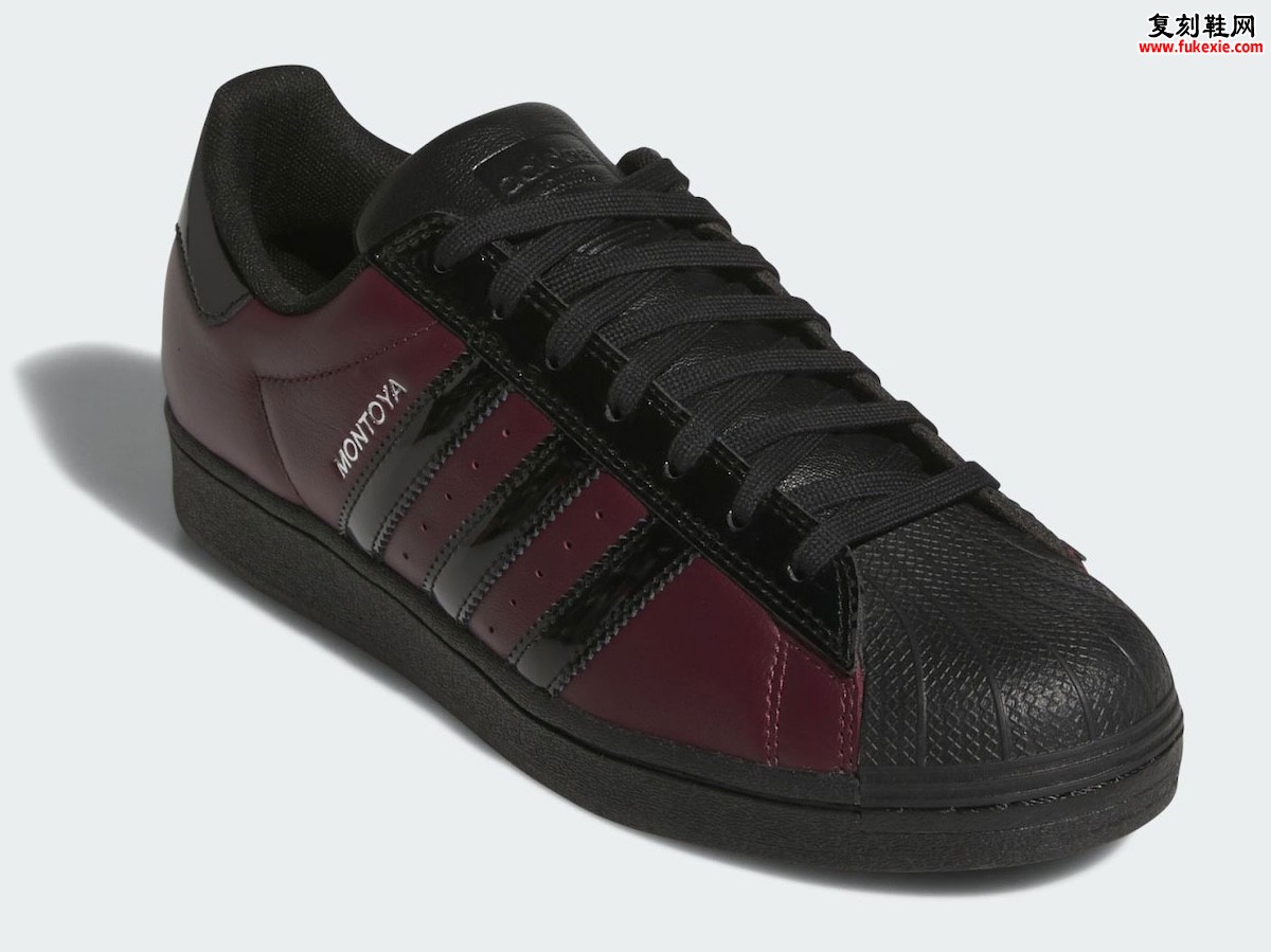 Marcos Montoya 首双签名滑板鞋登场：adidas Superstar ADV 栗色漆皮复古板鞋