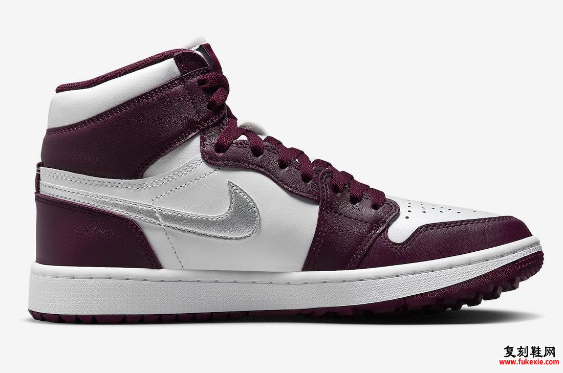 AIR JORDAN 1 HIGH GOLF “BORDEAUX” 2023 年夏季鞋款