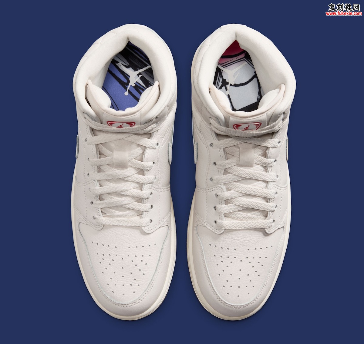 巴西足球灵魂藏在鞋垫里：Air Jordan 1 Mid “Brazil Football” 米白绗缝足球鞋舌，世界杯年低调登场