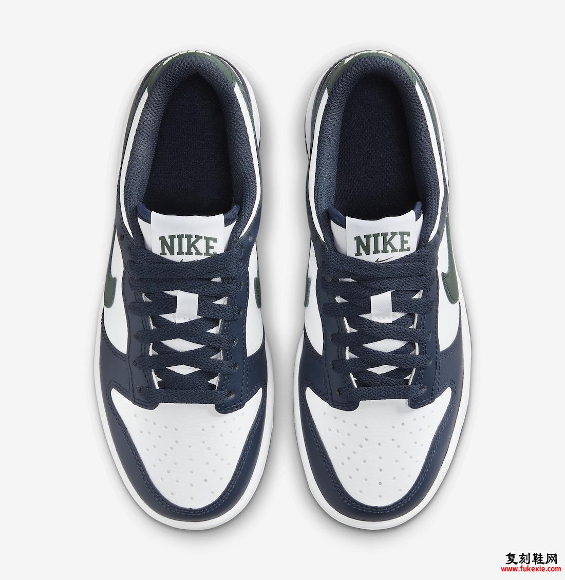 NIKE DUNK LOW GS “OBSIDIAN/VINTAGE GREEN” 现已上市 货号：HF5177-400