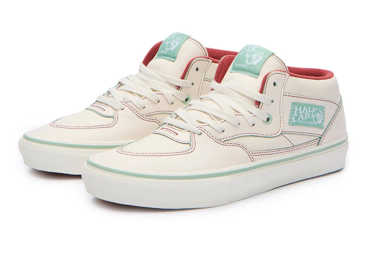 Crenshaw Skate Club x Vans Half Cab双色联名4月11日官网独家发售,黑红绿泛非配色