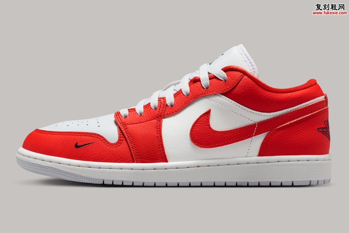 Air Jordan 1 Low Chile Red 2026夏季130美元发售,mini Swoosh搭配纯白金外底致敬芝加哥经典风潮插图1 Air Jordan 1 Low Chile Red 2026夏季130美元发售,mini Swoosh搭配纯白金外底致敬芝加哥经典风潮