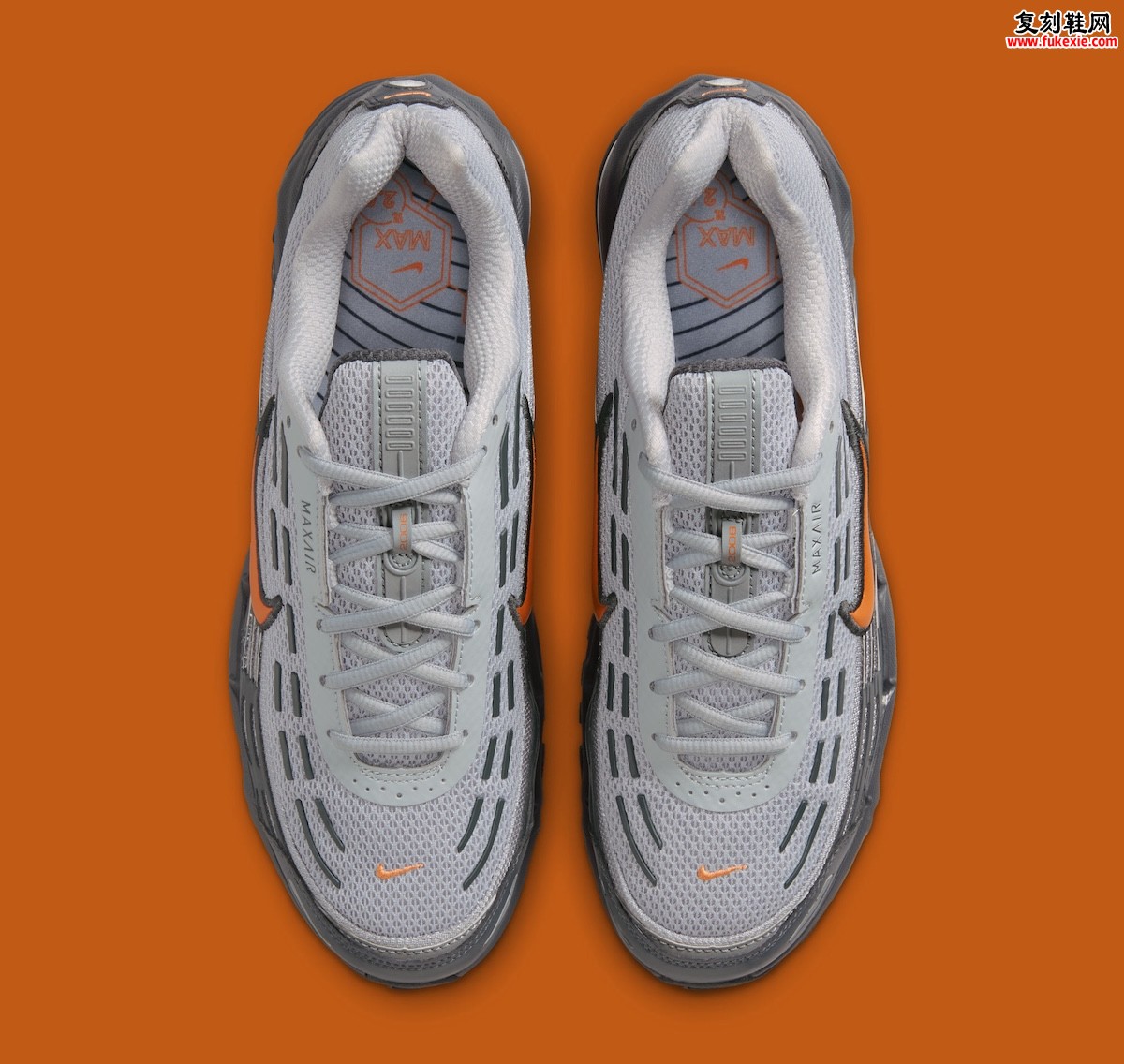 2026夏季发售Nike Air Max TL 2.5 Hot Curry热咖喱配色浅烟灰网布全掌可视气垫复古跑鞋