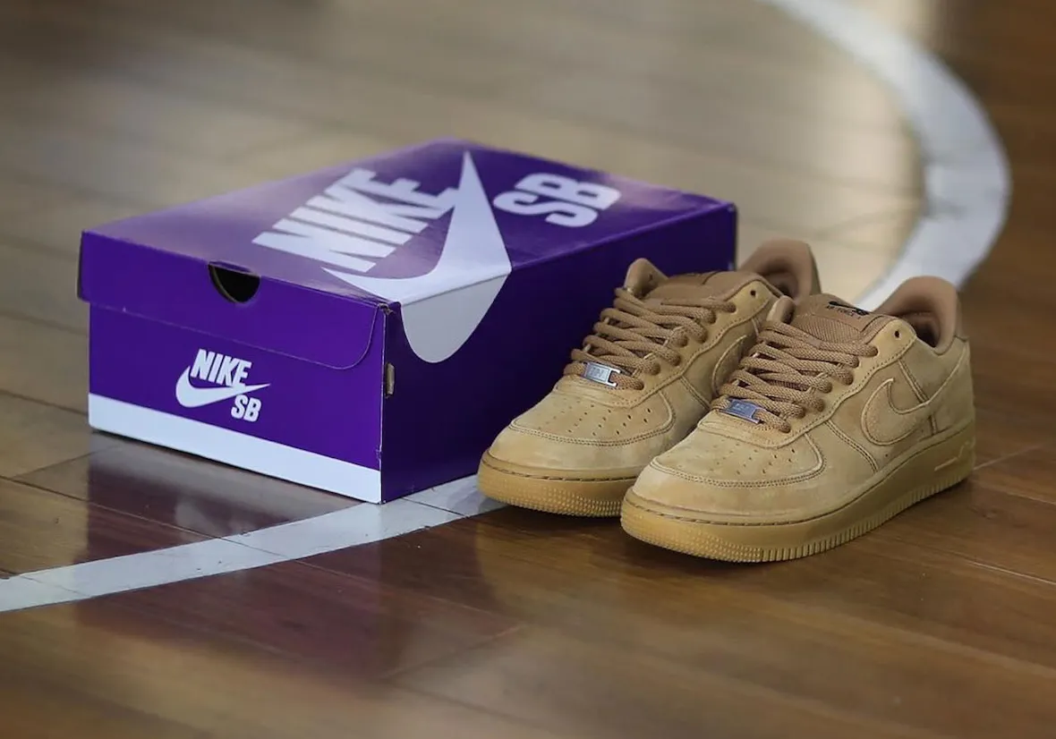 Nike SB Air Force 1 Low Wheat 2026夏季小麦色麂皮生胶外底工装风格滑板鞋