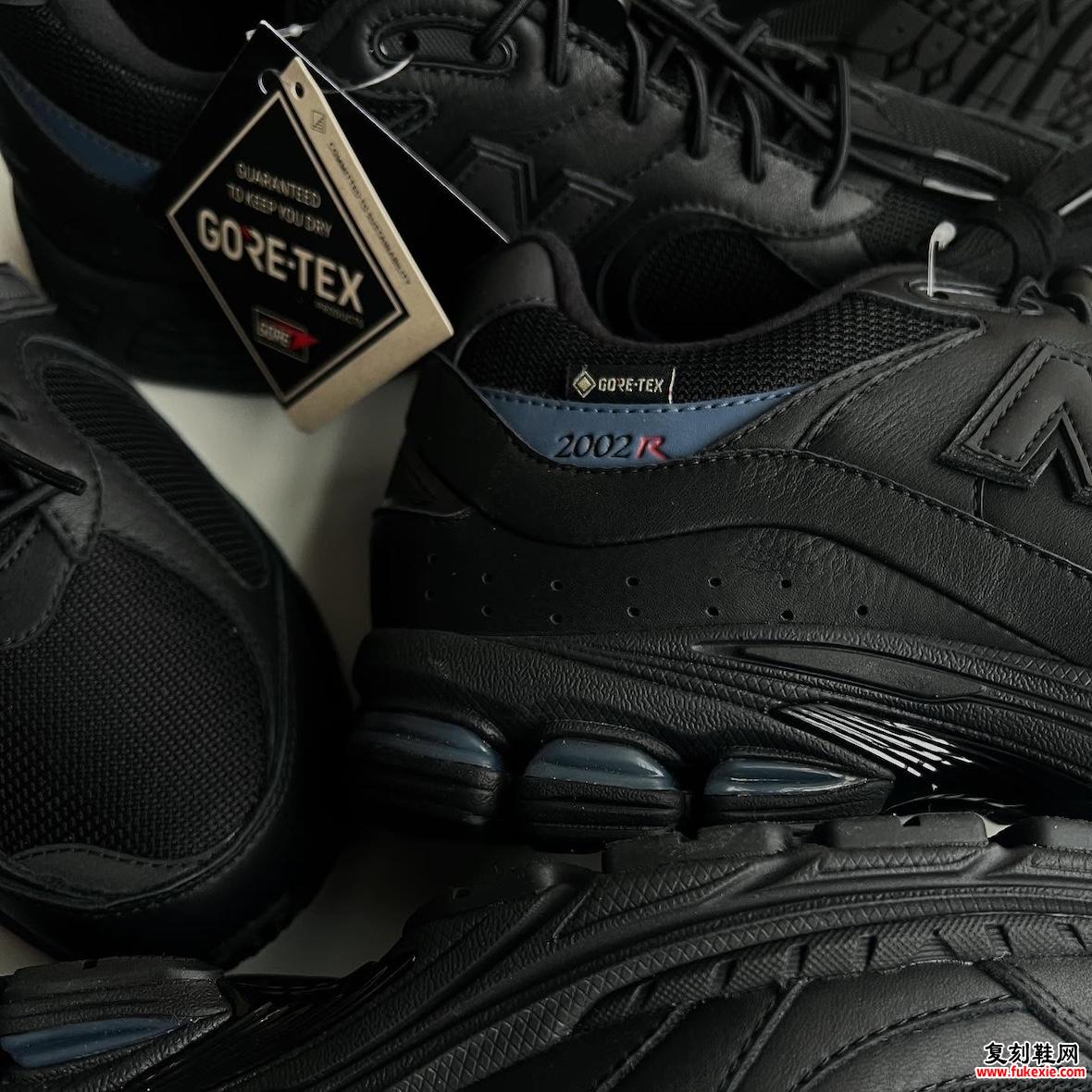 JJJJound x New Balance 2002R Gore-Tex “Black” 2024 年 12 月发布 货号:M2002RXW