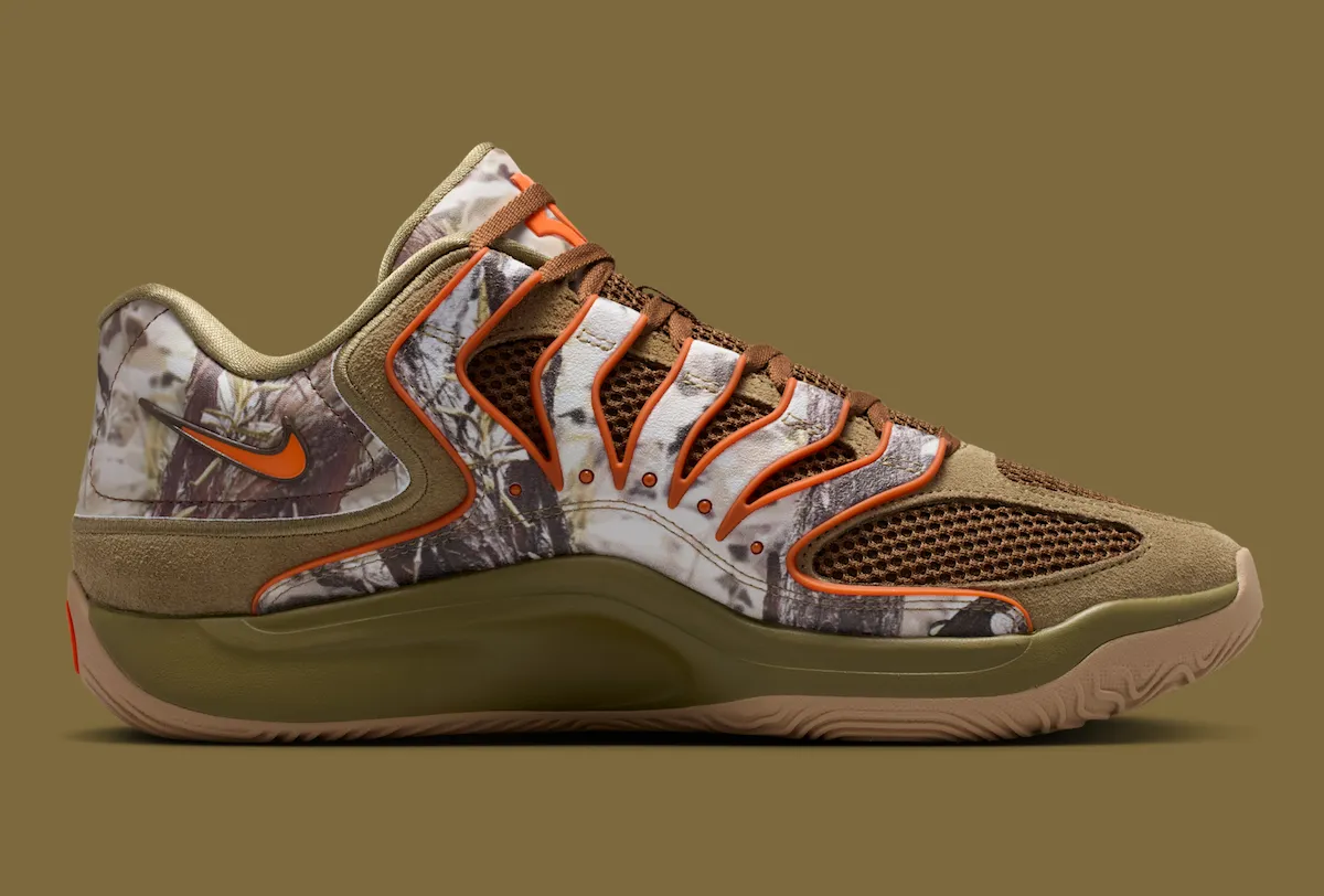 猎装迷彩上身：Chet Holmgren x Nike KD 18 “Tree Camo” 三月接力发售