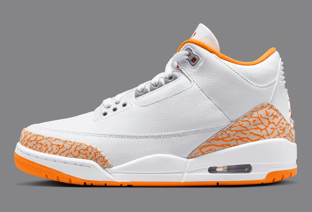 橙色的档案密码：Air Jordan 3 ‘Orange Citrus’ 近二十年后终迎市售，再现2007 LS时代遗珠