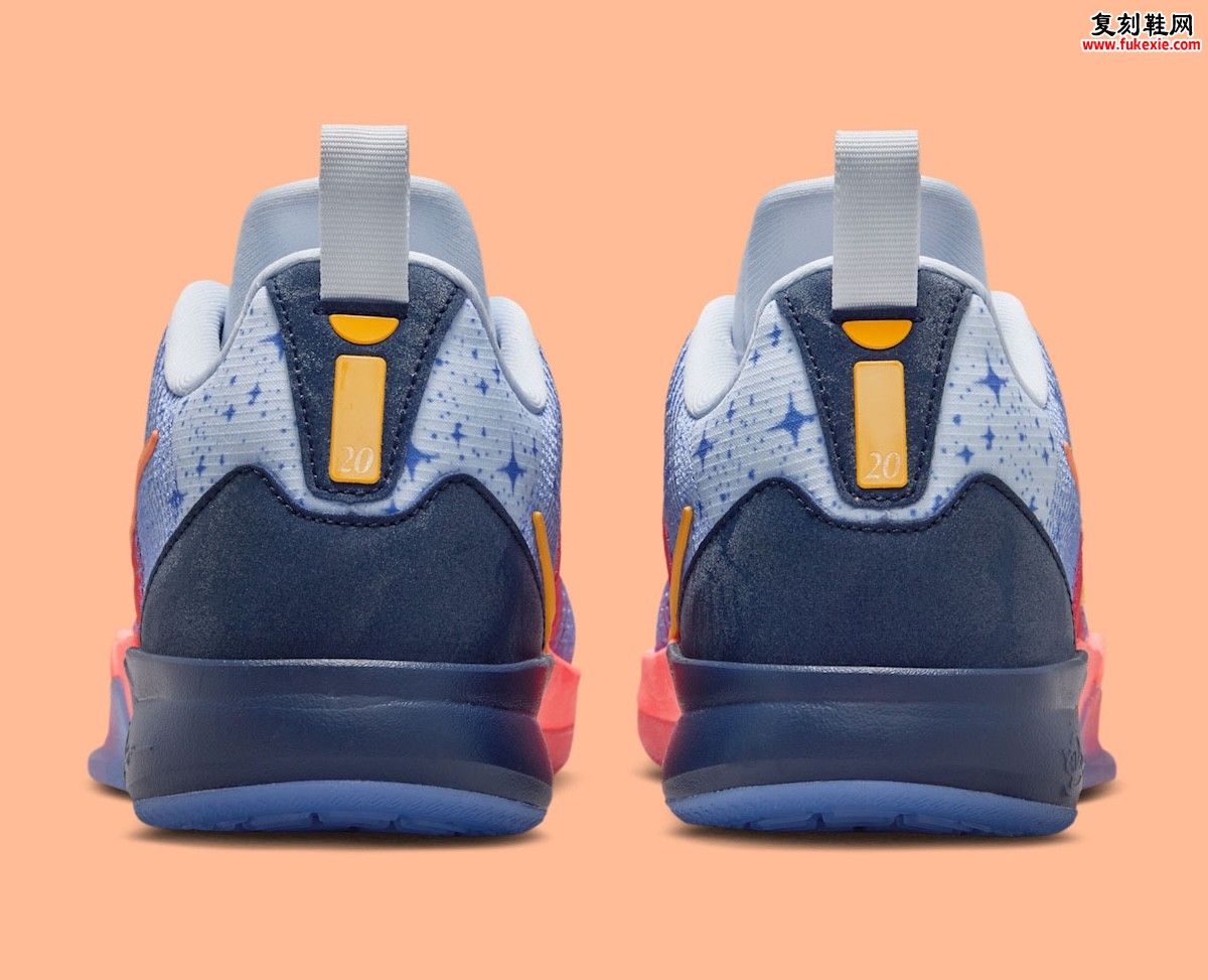 Nike Sabrina 3大童专属配色Welcome to Miami燃情登场，霓虹蓝粉渐变融合南海岸日落美学