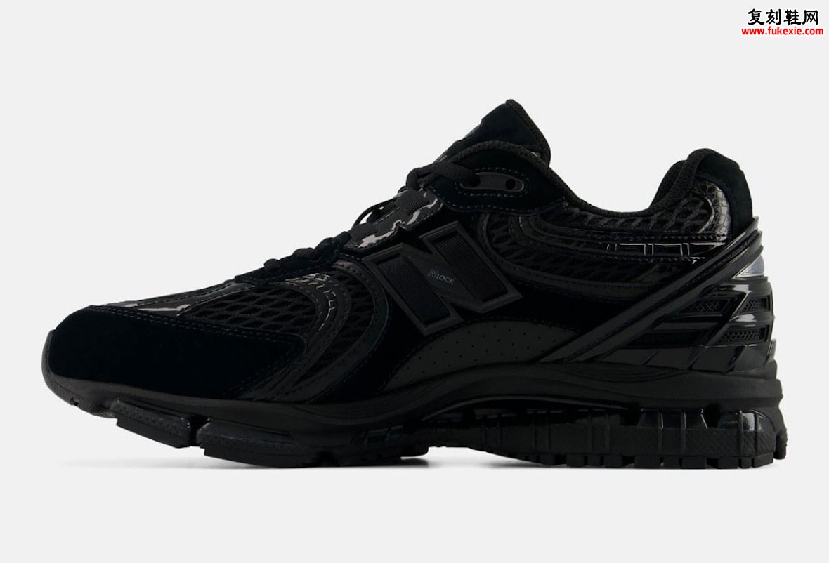 New Balance 1954R黑色版2026年夏季发售:漆皮覆层与ABZORB缓震构筑全黑隐形跑鞋插图2 New Balance 1954R黑色版2026年夏季发售:漆皮覆层与ABZORB缓震构筑全黑隐形跑鞋