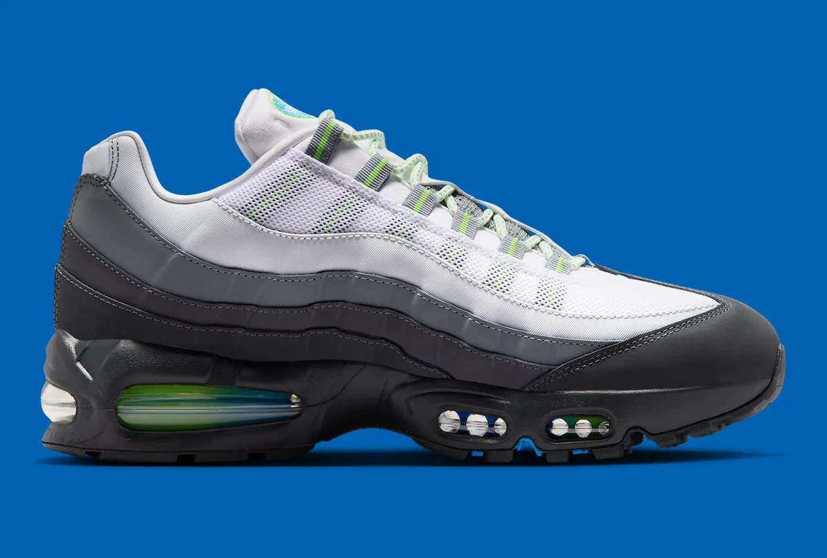 Nike Air Max 95 ‘Apple Green’ 携 Big Bubble 大气垫回归，续写 JD Sports 独家传奇